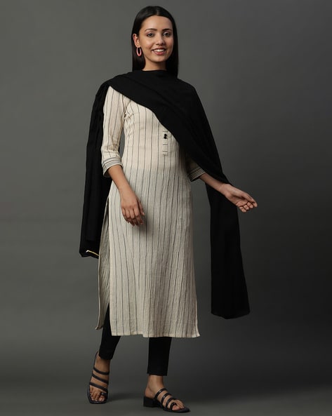 Women Dupatta with Contrast Border Price in India