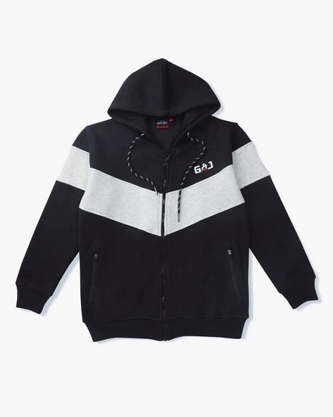 Gini & Jony Colourblock Zip-Front Hoodie