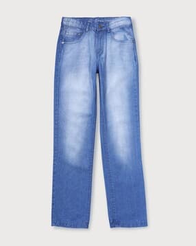 Boys Heavily Washed Denim Jeans-image-37