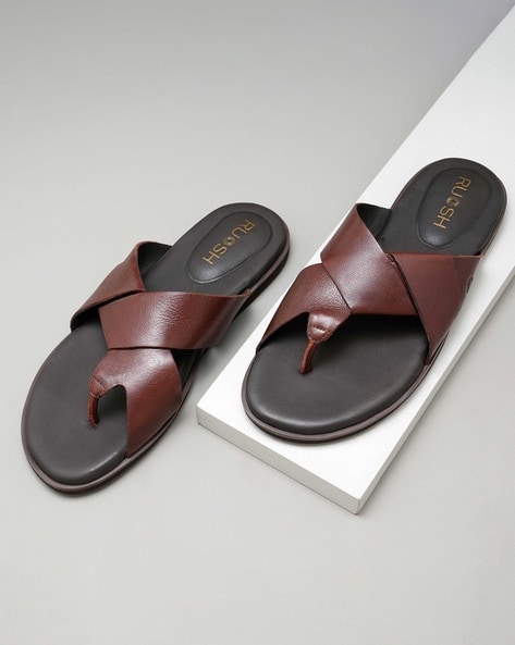 Ruosh Men Slip-On Thong-Strap Sandals