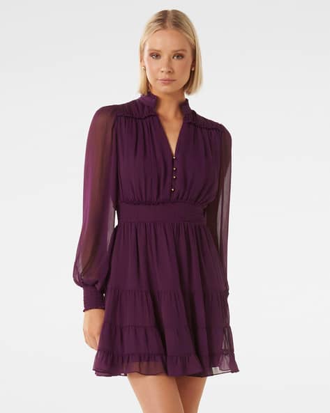 Buy Plum Purple Dresses for Women by Forever New Online | Ajio.com
