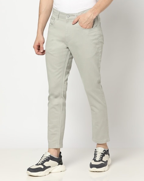 Men Fit Flat-Front Chinos