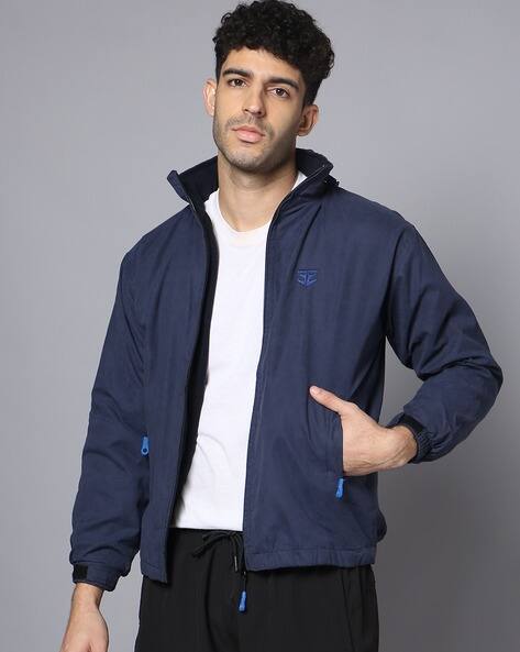 SPORTS 52 WEAR Textured Jacket with Zip Closure