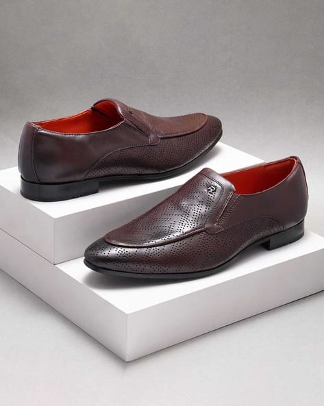 RUOSH Men Pointed-Toe Slip-On Shoes