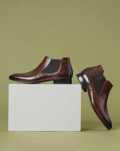 Ruosh Men Ankle-Length Chelsea Boots