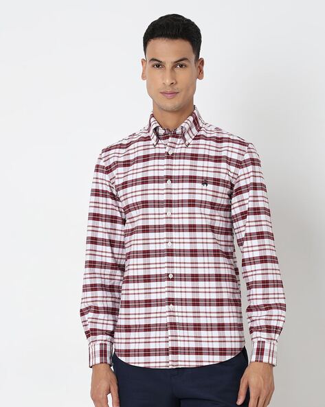 Checked Regular Fit Oxford Shirt