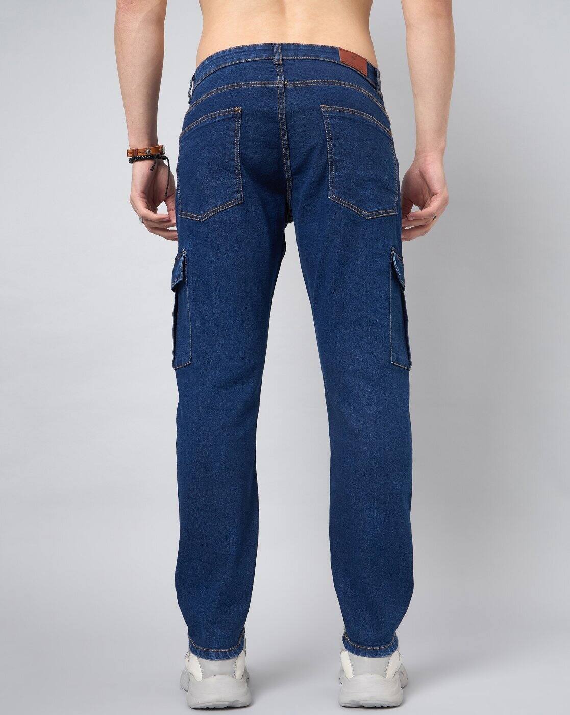 Buy STUDIO NEXX Men Relaxed Fit Jeans Flap Pockets Online | Ajio.com