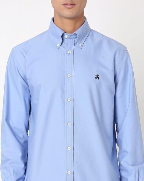 90s Brooks Brothers BD shirt USA製　141/2 Buy BROOKS BROTHERS Regular Fitted Oxford Solid Shirt Online