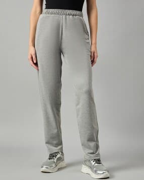 femea Women Heathered Straight Track Pants with Insert Pcokets-picture-18
