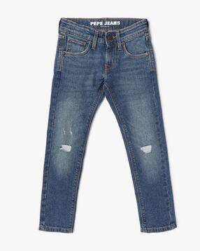 pepe jeans Boys Cashed Lightly Washed Slim Fit Jeans-picture-16