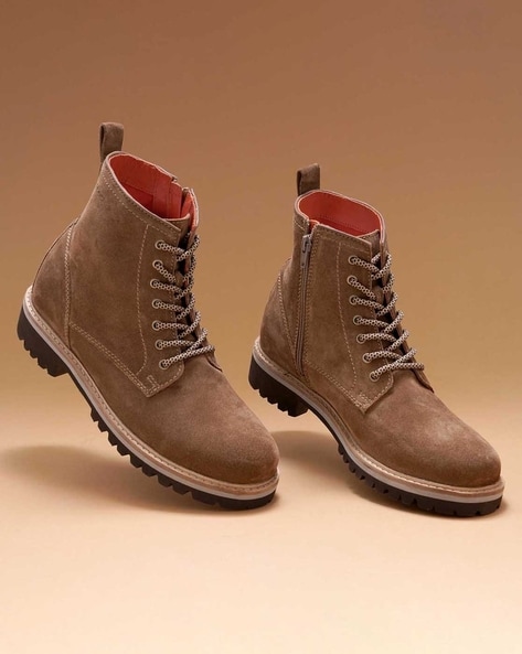 Ruosh Lace-up Boots with Suede upper