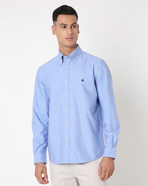 90s Brooks Brothers BD shirt USA製　141/2 Buy BROOKS BROTHERS Regular Fitted Oxford Solid Shirt Online
