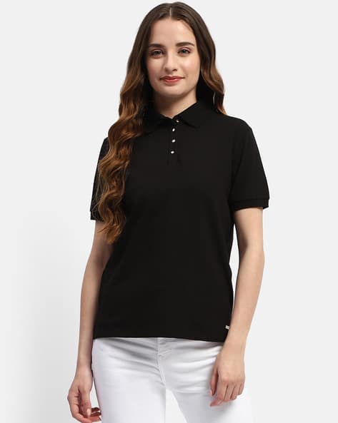 Buy Black Tshirts for Women by MADAME Online