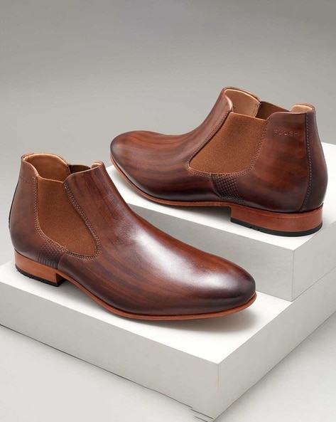 Ruosh Men Ankle-Length Chelsea Boots