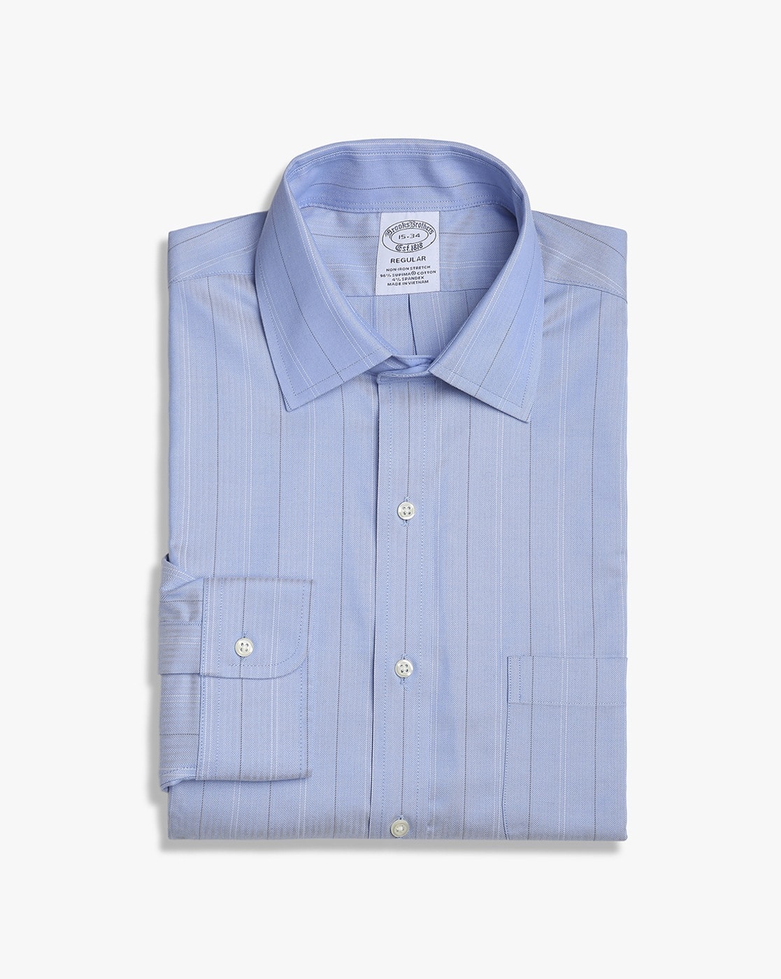 Brooks Brothers REGENT 羊毛50% /麻(リネン) 50% Buy BROOKS BROTHERS Regent Fitted Non Iron Shirt Online | Ajio.com