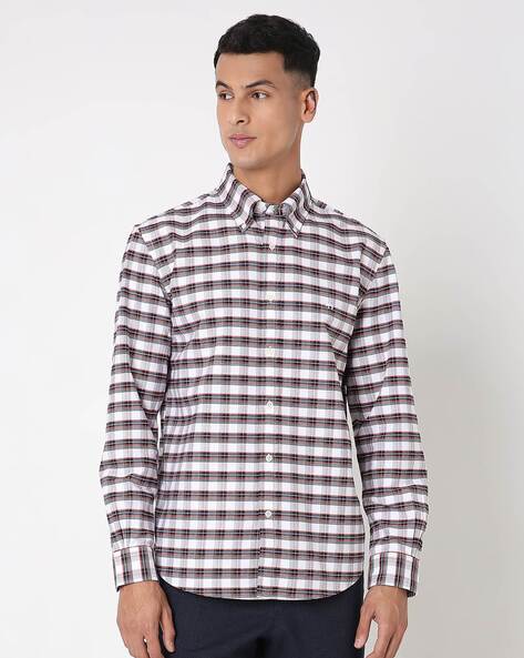 Regular Fitted Oxford Check Shirt