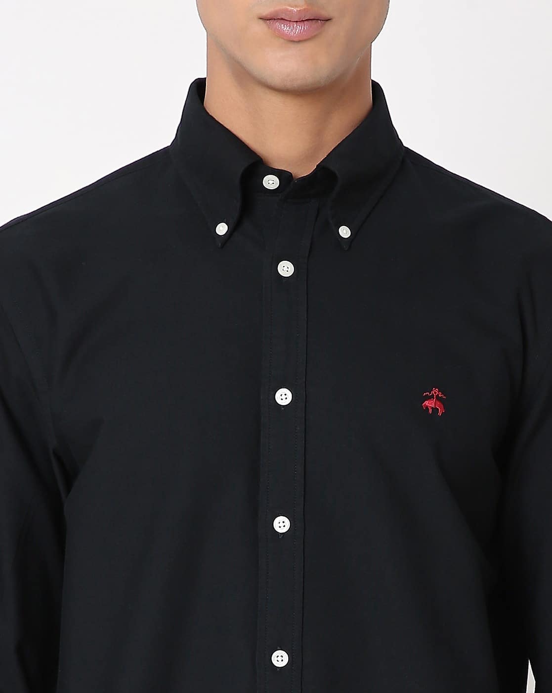 Regular Fitted Oxford Solid Shirt