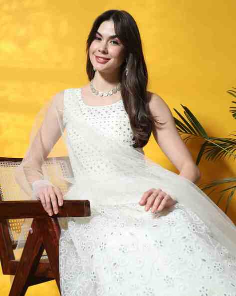 Buy White Dresses & Gowns for Women by CHHABRA 555 Online | Ajio.com