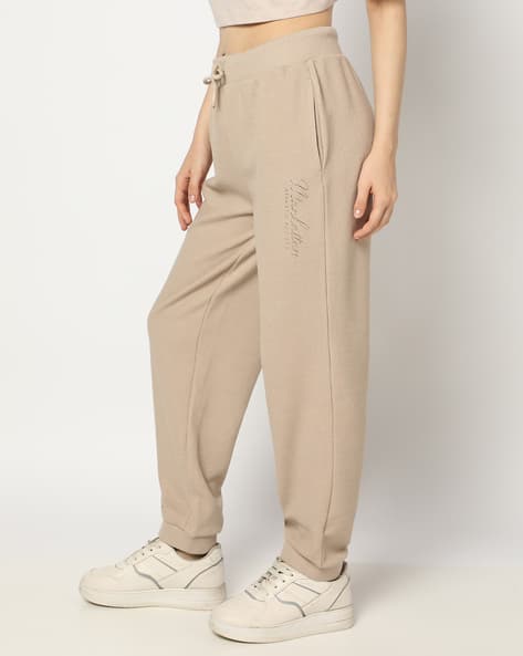 Khaki Tall Track Pants Womens Women's Tall REGULAR-FIT Garment Dye