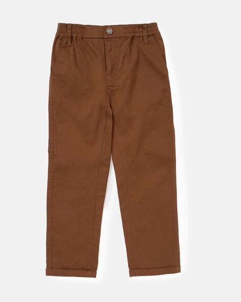 Buy Khaki Trousers Pants for Boys by Angel Rocket Online
