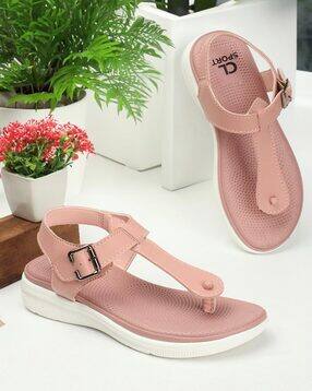 Women Open-Toe Sandals with Buckle Fastening-image-39