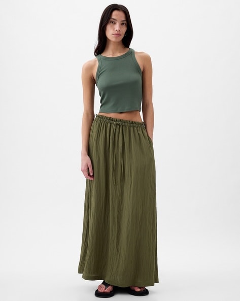 Buy Green Skirts for Women by GAP Online Ajio