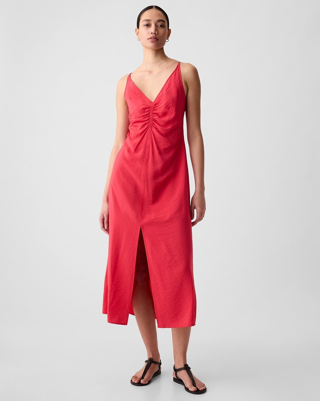 Sleeveless Strappy Back Maxi Dress