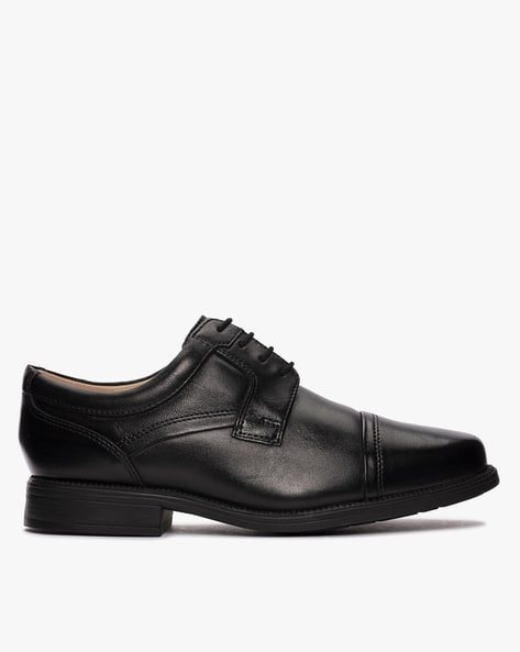 Men Hail Cap Lace-Up Derby Shoes