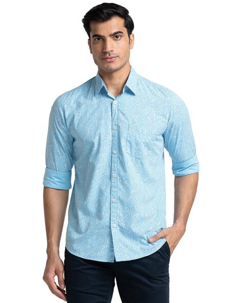 Parx Men Printed Slim Fit Shirt