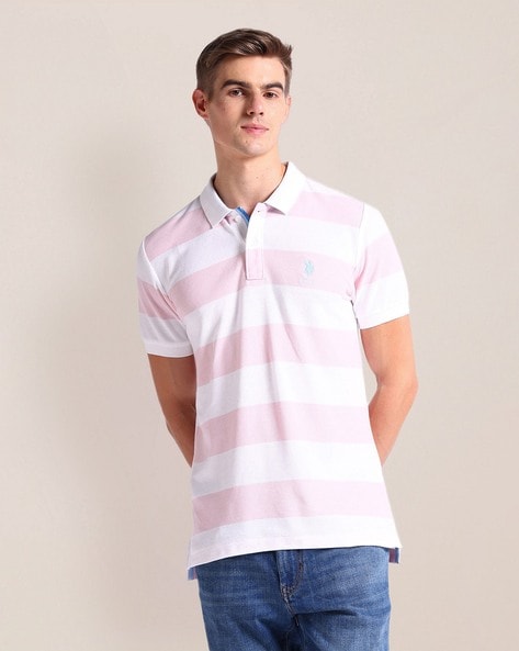 Horizontal striped polo hotsell