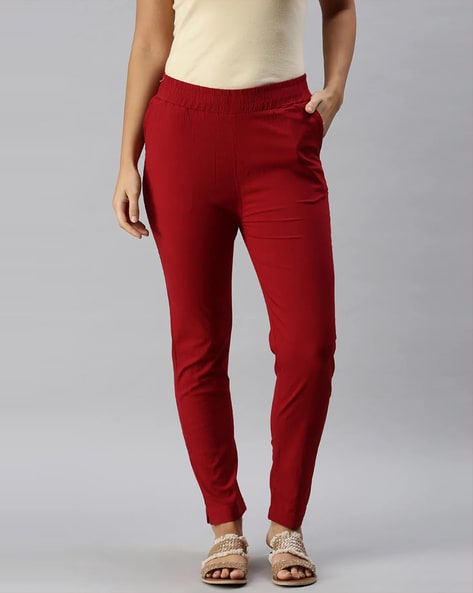 Women Pants with Elasticated Waistband Price in India
