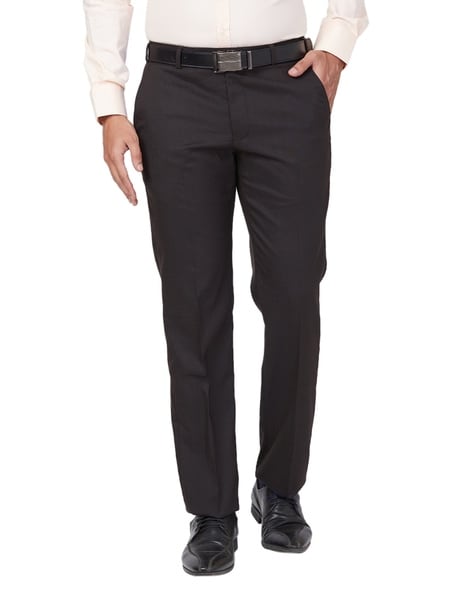 Men Relaxed Fit Trousers with Slip Pockets