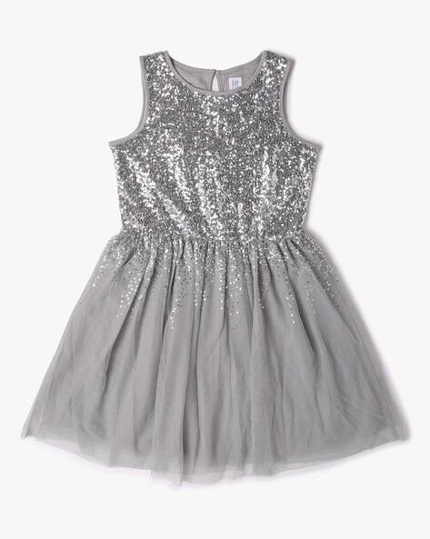 Buy Silver Dresses Frocks for Girls by Gap Kids Online Ajio