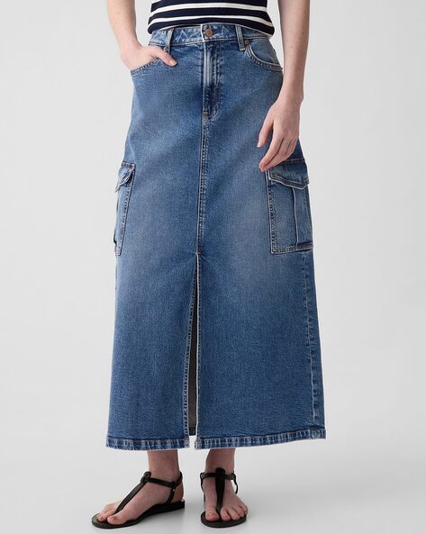 Buy Blue Skirts for Women by GAP Online Ajio