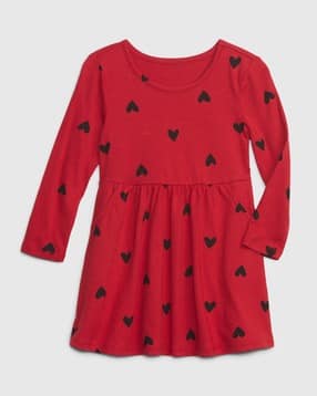 gap kids Girls Printed Fit & Flare Dress-picture-47