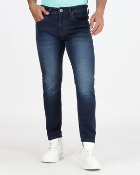 Buy Navy Blue Jeans for Men by Greenfibre Online