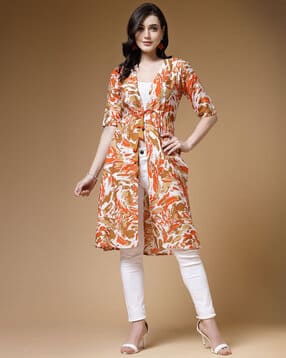 indibelle Women Printed Regular Fit Front-Open Shrug-picture-10