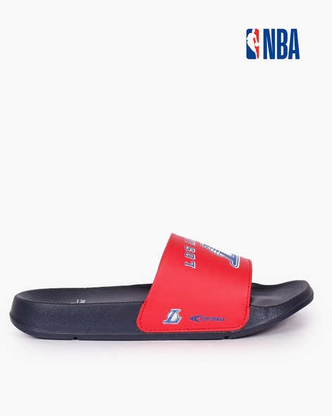 Men NBA Los Angeles Basketball Slides