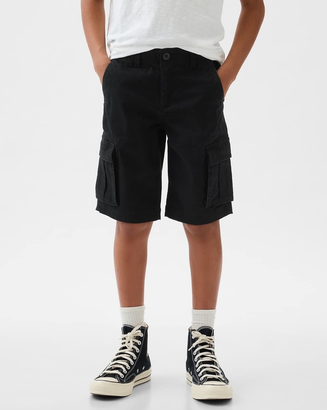 Buy Black Shorts 3/4ths for Boys by Gap Kids Online