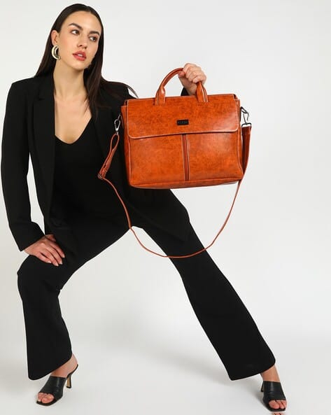 Buy Orange Laptop Bags for Women by KLEIO Online