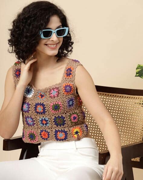 Buy Beige Tops for Women by Velvery Online