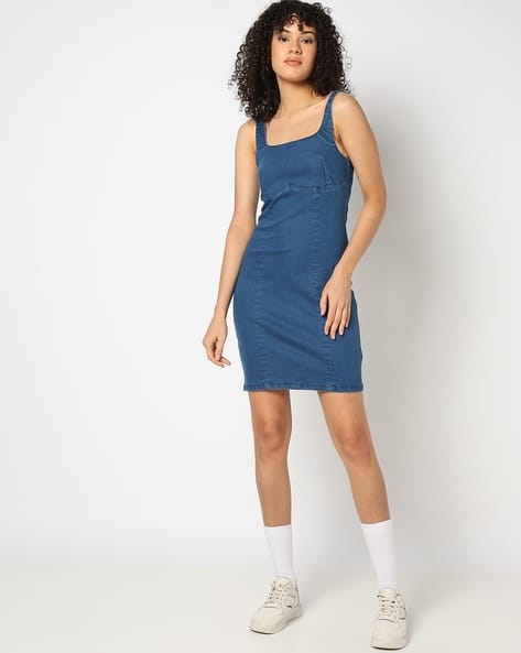 Ladies Dresses Denim Midi Bodycon Dress Shop The Shenae Raw Edge Bodycon Dress Denim Ladies Dresses Denim Midi Bodycon Dress Shop The Shenae Raw Edge Bodycon Dress Denim
