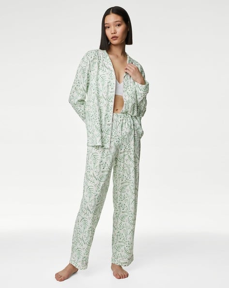 Buy Green Night&LoungeWearSets for Women by Marks Spencer Online