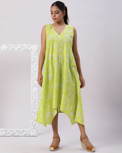 Buy Lime Green Dresses & Gowns for Women by SPRING SOUL Online | Ajio.com