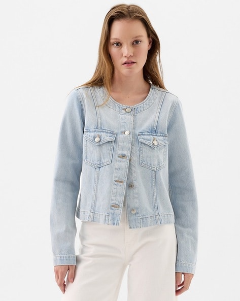 Gap light wash denim jacket online