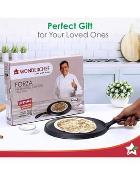wonderchef Forza Pre-Seasoned Cast-Iron Dosa Tawa-picture-23