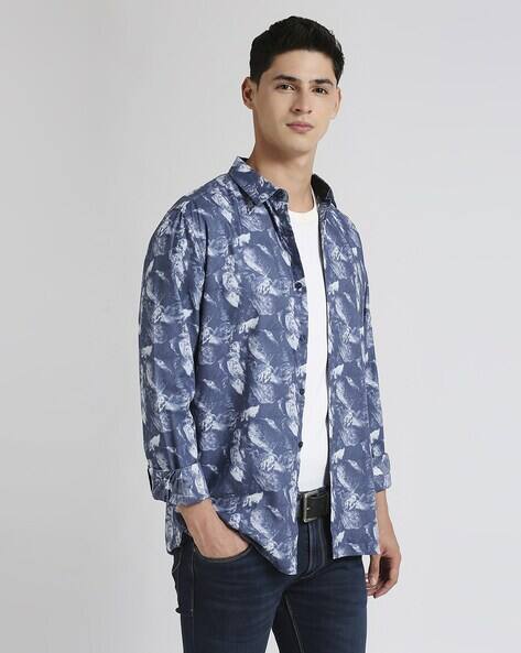 Pepe Jeans Men Janas Printed Regular Fit Shirt
