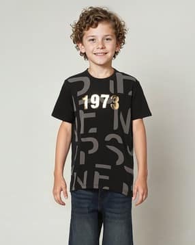 pepe jeans Boys Tuck Printed Regular Fit Crew-Neck T-Shirt-picture-46