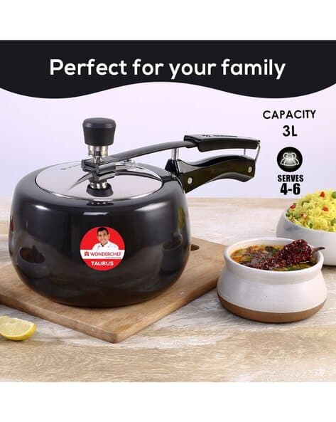 Nigella Wonderchef Cooker Ltr Taurus Hard Anodized Inner Lid