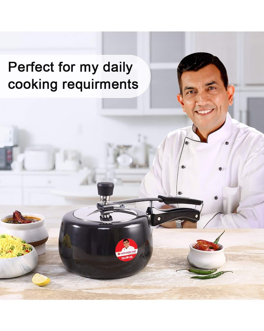 Handi Black Magnum Cooker Taurus Hard Anodized Inner Lid Pressure